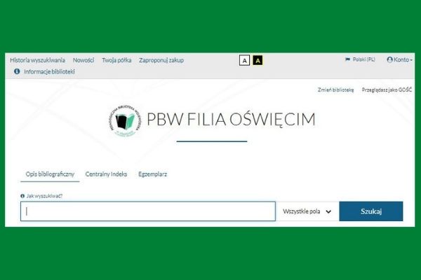 Katalog online PBW Filii w Oświęcimiu