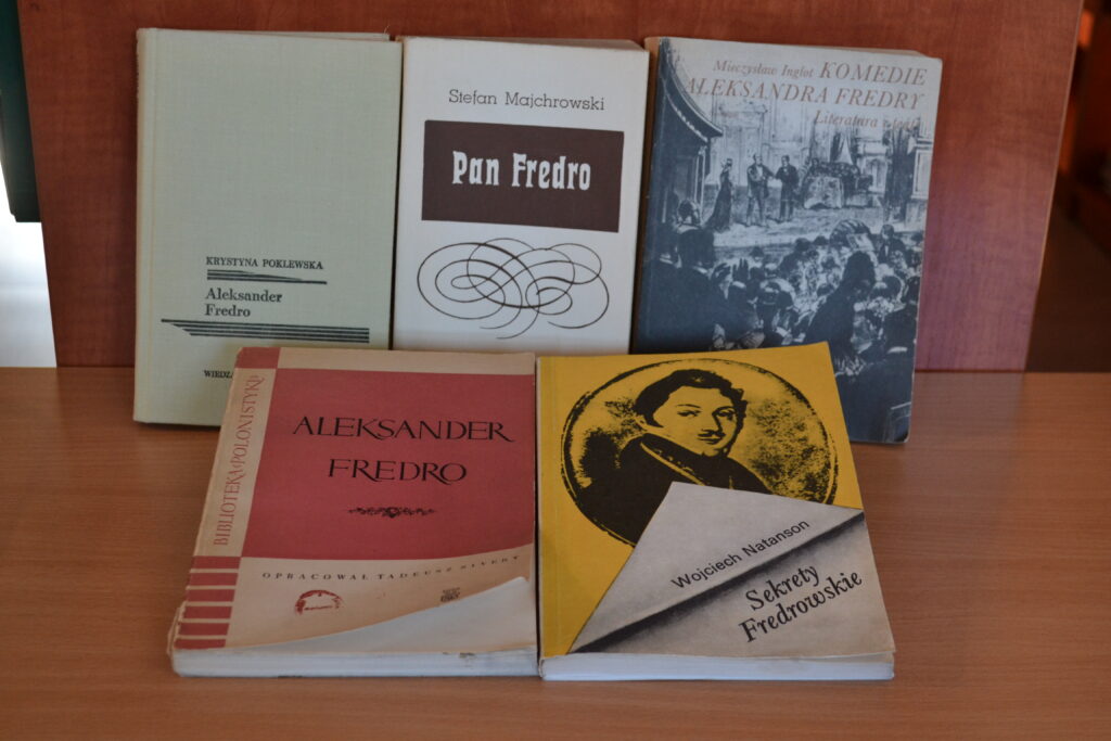 Książki o Aleksandrze Fredro (ze zbiorów Biblioteki)