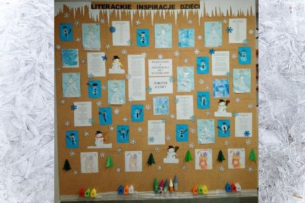 Śnieżne czary - wystawa prac plastycznych dzieci przedszkolnych