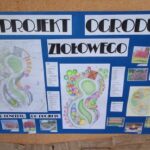 Na granatowym tle projekt ogrodu ziołowego