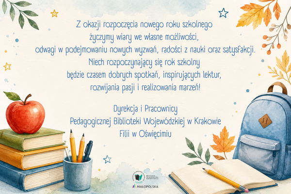 Życzenia na nowy rok szkolny